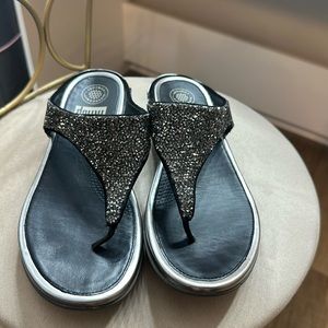 FITFLOP Banda Roxy rhinestone sandal womens size 7